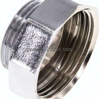 Reduziernippel G 1"(AG)-G 1-1/4"(IG), Messing vernickelt