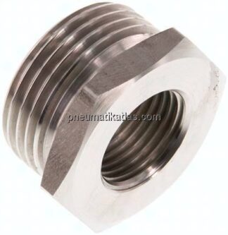 Reduziernippel G 1"(AG)-G 1/2"(IG), 1.4571