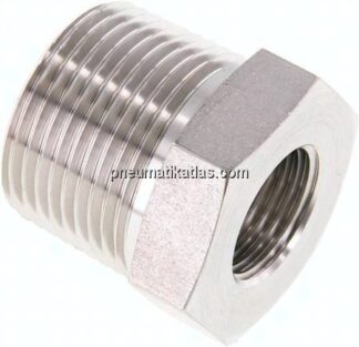 Reduziernippel NPT 1"(AG)-NPT 1/2"(IG), 1.4571