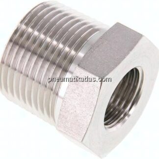 Reduziernippel NPT 1"(AG)-NPT 1/2"(IG), 1.4571