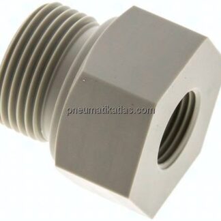 Reduziernippel G 1"(AG)-G 1/2"(IG), Polypropylen