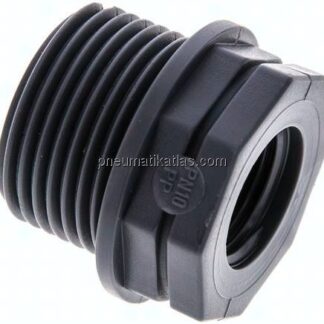 Reduziernippel G 1"(AG)-G 1/2"(IG), Polypropylen