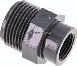 Reduziernippel G 1"(AG)-Rp 1/2"(IG), PVC-U