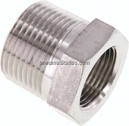 Reduziernippel NPT 1"(AG)-NPT 3/4"(IG), 1.4571