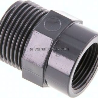 Reduziernippel G 1"(AG)-Rp 3/4"(IG), PVC-U
