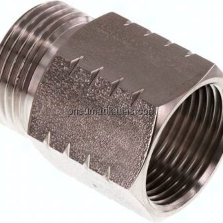 Reduziernippel G 1"(AG)-NPT 1"(IG), 1.4571