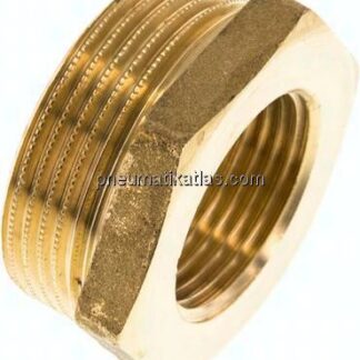 Reduziernippel G 1-1/2"(AG)-G 1"(IG), Messing