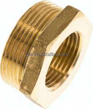 Reduziernippel G 1-1/2"(AG)-G 1"(IG), Messing