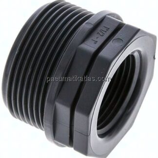 Reduziernippel G 1-1/2"(AG)-G 1"(IG), Polypropylen
