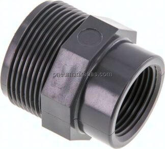 Reduziernippel G 1-1/2"(AG)-Rp 1"(IG), PVC-U
