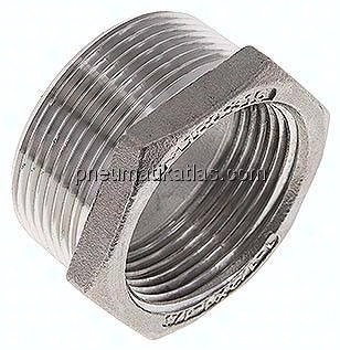 Reduziernippel NPT 1-1/2"(AG)-NPT 1-1/4"(IG), 1.4408