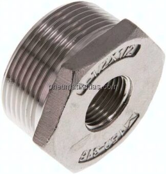 Reduziernippel R 1-1/2"(AG)-Rp 1/2"(IG), 1.4408