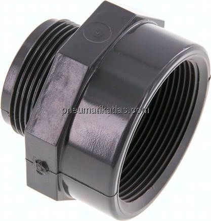 Reduziernippel G 1-1/2"(AG)-Rp 2"(IG), PVC-U