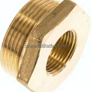 Reduziernippel G 1-1/2"(AG)-G 3/4"(IG), Messing