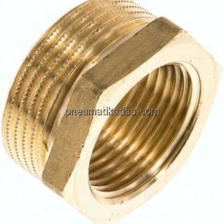 Reduziernippel G 1-1/4"(AG)-G 1"(IG), Messing