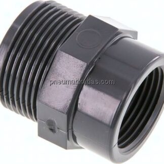 Reduziernippel G 1-1/4"(AG)-Rp 1"(IG), PVC-U