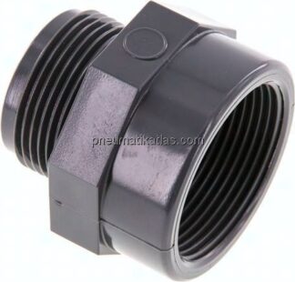 Reduziernippel G 1-1/4"(AG)-Rp 1-1/2"(IG), PVC-U
