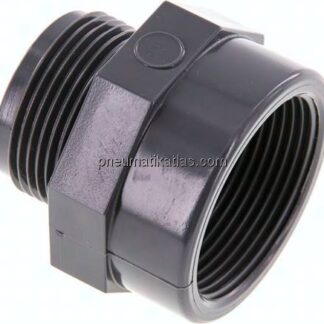 Reduziernippel G 1-1/4"(AG)-Rp 1-1/2"(IG), PVC-U