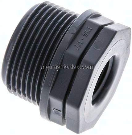 Reduziernippel G 1-1/4"(AG)-G 1/2"(IG), Polypropylen