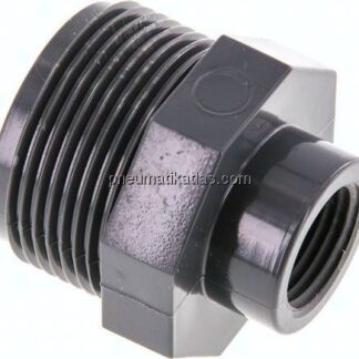Reduziernippel G 1-1/4"(AG)-Rp 1/2"(IG), PVC-U