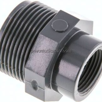 Reduziernippel G 1-1/4"(AG)-Rp 3/4"(IG), PVC-U