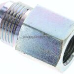 Reduziernippel UN 1-1/16"-12(JIC-AG)-G 1/2"(IG), Stahl verzinkt