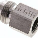 Reduziernippel UN 1-1/16"-12(JIC-AG)-G 1/2"(IG), 1.4571