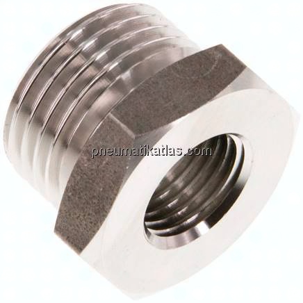 Reduziernippel G 1/2"(AG)-G 1/4"(IG), 1.4571