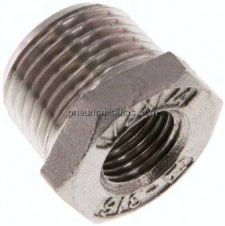 Reduziernippel R 1/2"(AG)-Rp 1/4"(IG), 1.4408