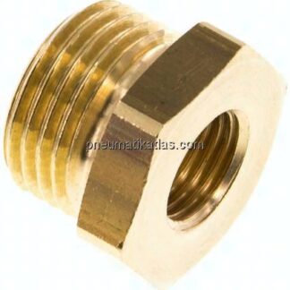 Reduziernippel G 1g/2"(AG)-G 1/ 4"(IG), Messing