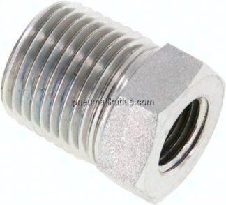 Reduziernippel NPT 1/2"(AG)-NPT 1/4"(IG), Stahl verzinkt