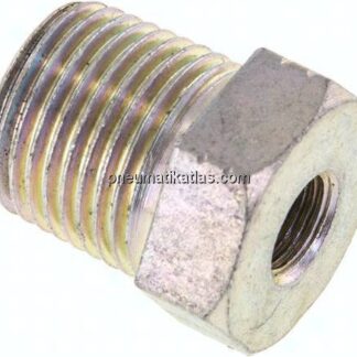 Reduziernippel NPT 1/2"(AG)-NPT 1/8"(IG), Stahl verzinkt