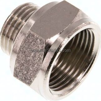 Reduziernippel G 1/2"(AG)-G 3/4"(IG), Messing vernickelt
