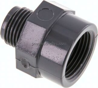 Reduziernippel G 1/2"(AG)-Rp 3/4"(IG), PVC-U