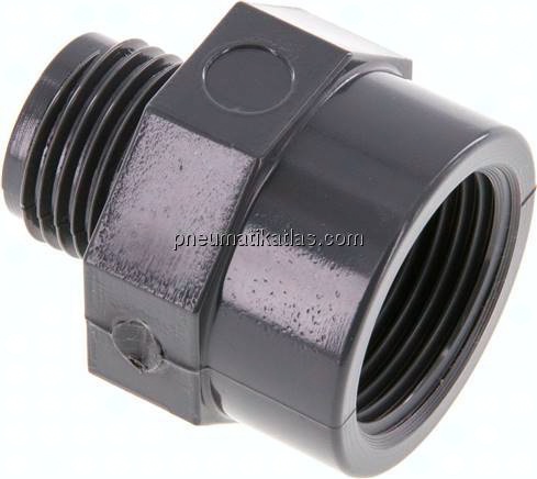 Reduziernippel G 1/2"(AG)-Rp 3/4"(IG), PVC-U