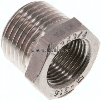 Reduziernippel R 1/2"(AG)-Rp 3/8"(IG), 1.4408