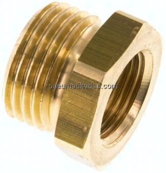 Reduziernippel G 1/2"(AGh)-G 3/ 8"(IG), Messing