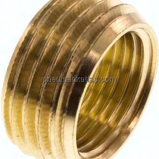Reduziernippel ohne Bund G 1/2"(AG)-G 3/8"(IG), Messing