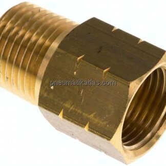 Reduziernippel NPT 1/2"(AG)-G 1/2"(IG), Messing