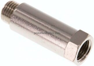 Gewindeverlängerung G 1/4"-43mm, Messing vernickelt
