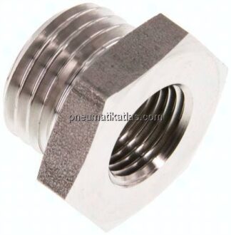 Reduziernippel G 1/4"(AG)-G 1/8"(IG), 1.4571