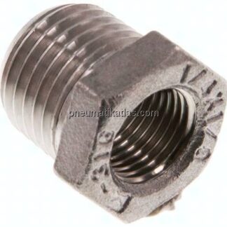 Reduziernippel R 1/4"(AG)-Rp 1/8"(IG), 1.4408