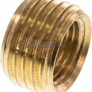 Reduziernippel ohne Bund G 1/4"(AG)-G 1/8"(IG), Messing