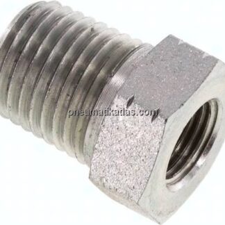 Reduziernippel NPT 1/4"(AG)-NPT 1/8"(IG), Stahl verzinkt