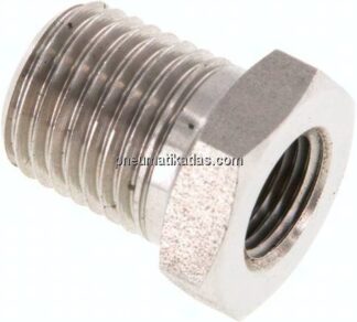 Reduziernippel NPT 1/4"(AG)-NPT 1/8"(IG), 1.4571