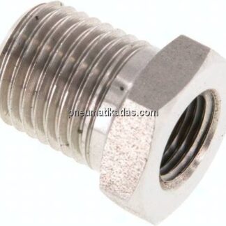 Reduziernippel NPT 1/4"(AG)-NPT 1/8"(IG), 1.4571