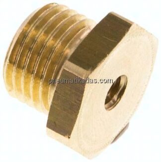Reduziernippel G 1/4"(AG)-M 5(IG), Messing