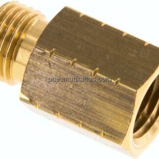 Reduziernippel G 1/4"(AG)-NPT 1/4"(IG), Messing