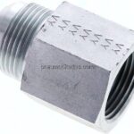 Reduziernippel UN 1-5/16"-12(JIC-AG)-NPT 1"(IG), Stahl verzinkt