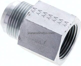 Reduziernippel UN 1-5/16"-12(JIC-AG)-NPT 1"(IG), Stahl verzinkt